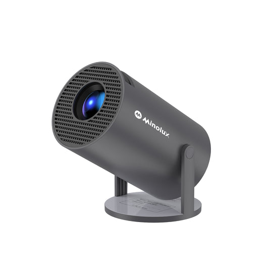 Minolux® Zwarte Mini Beamer – Draagbare Full HD Projector