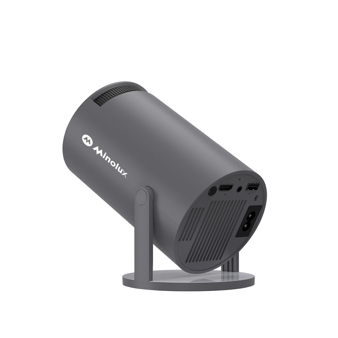 Minolux® Zwarte Mini Beamer – Draagbare Full HD Projector