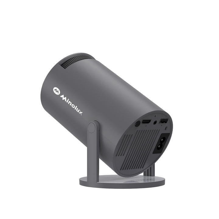 Minolux® Zwarte Mini Beamer – Draagbare Full HD Projector