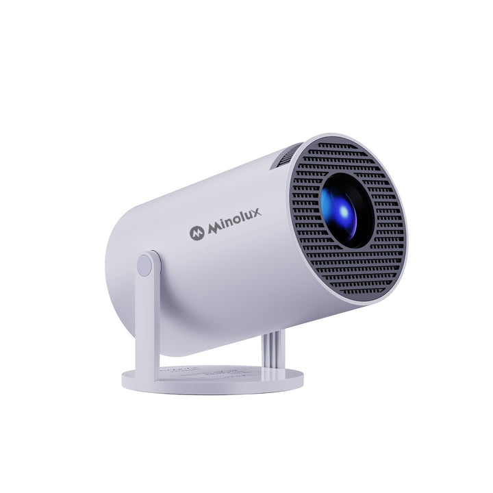 Minolux® Witte Mini Beamer – Draagbare Full HD Projector voor Thuis & Entertainment
