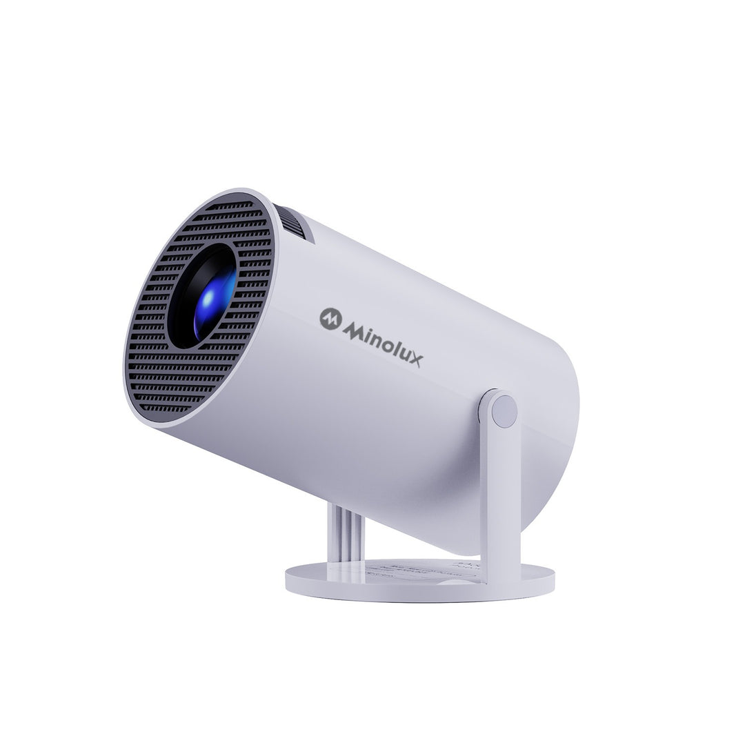 Minolux® Witte Mini Beamer – Draagbare Full HD Projector voor Thuis & Entertainment
